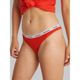 Calvin Klein Logo Thong Molten 14 (L) Female