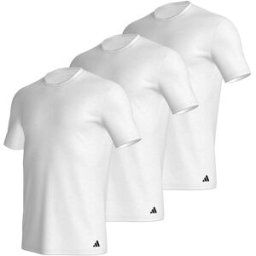Eminence Lot de 3 tee-shirts col rond homme Active Core Cotton Adidasport blanc en coton M male