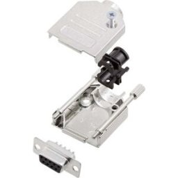 Kit embase SUB-D femelle Nombre de pôles: 9 encitech DTZK09-DBS-K 6355-0002-11 180 ° fût à souder 1 set