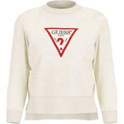 Guess Triangle Knit Sweater Blanc chaud 16 (XL) Female