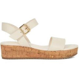Dune London Lazered Leather Sandals Écru 7 (40) Female
