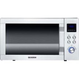 Severin MW 7777 Micro-ondes acier inoxydable, noir (mat) 900 W fonction grill