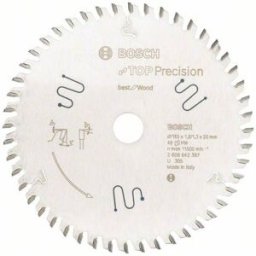 Bosch Accessories Top Precision Best for Multi Material 2608642387 Lame de scie circulaire 165 x 20 x 1.3 mm Nombre de dents: 56 1 pc(s)
