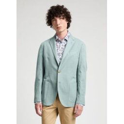 Faconnable Veste de costume en coton et lin
