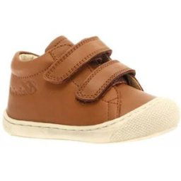 Boots enfant Naturino CHAUSSURES BEBE SOUPLE COCOON VELCROS COGNAC Marron