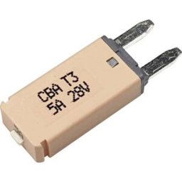 Hansor Circuit Breaker Mini, type 3. Manual Reset, 5A CBA3 Series 5A Disjoncteur pour fusible plat standard 5 A marron clair 1 pc(s)