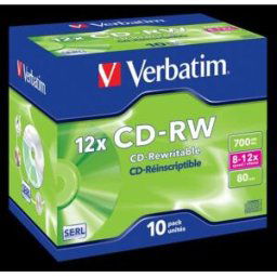 Verbatim cd-rw 12x 700 mo 10 pièce(s)