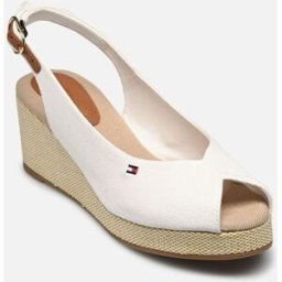 FLAG MID WEDGE ESPAD par Tommy Hilfiger Blanc 36 Femme