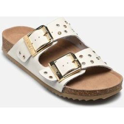Two buckle sandal nubuck stras par Colors of California Blanc 38 Femme