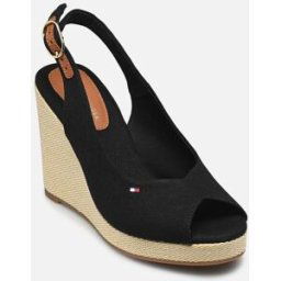 FLAG HIGH WEDGE ESPA par Tommy Hilfiger Noir 40 Femme