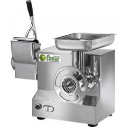 Fimar TC22AT - Hachoir à viande électrique - Râpe intégrée - Groupe de hachage en acier inox - 230V