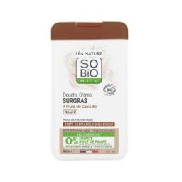 Léa Nature SO BIO étic Douche Crème Surgras à l'Huile de Coco Biologique 450 ML - Flacon 450 ml