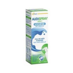 Audispray Adult Hygiène Régulière de l'Oreille - Eau de Mer Purifiée 100% Naturelle - Made in France - Spray 50 ml - Flacon pulvérisateur 50 ml
