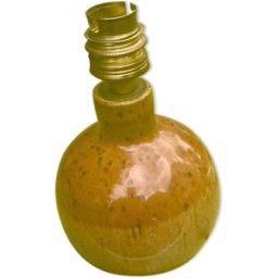 Lampe signé sylvie dufour gres la borne la puisaye epoque 1950/1960 beige 10x10x17