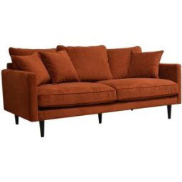 3S. x Home Canapé Candice 3 Places En Velours Ambre unisex