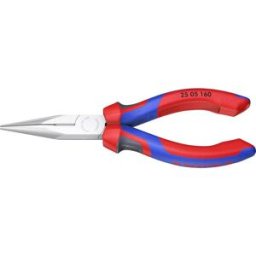 Knipex 25 05 160 pour lélectronique et la mécanique de précision Pince plate à becs ronds droite Acier électrique Vanadium 160 mm
