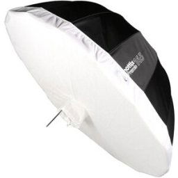Phottix Premio Parapluie réfléchissant avec diffuseur (165cm/65") - Kit W&B