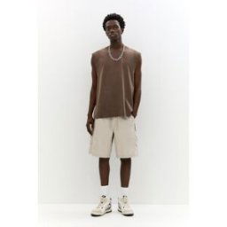 Pull&Bear Short Cargo Stwd Beige L male