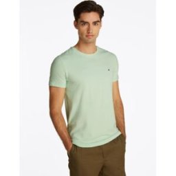 Stretch Slim Fit Tee par Tommy Hilfiger Vert XXL Accessoires