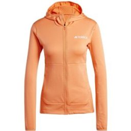 Adidas Terrex Xperior Light Fleece Hooded Jacket Womens Teinte ambrée 10 (S) Female