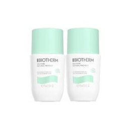 Biotherm Déo Pure Natural Protect Déodorant Soin 24H Bio Roll On Lot 2 x 75 ML - Flacon-Bille 150 ml