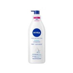 Nivea Lotion Corps Express Hydratation Peaux Normales à Sèches 72H 400 ml - Flacon-Pompe 400 ml