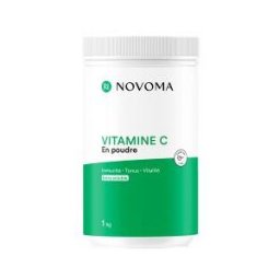 Novoma Vitamine C Immunité Tonus & Vitalité en Poudre 1 kg - Pot 1000 g