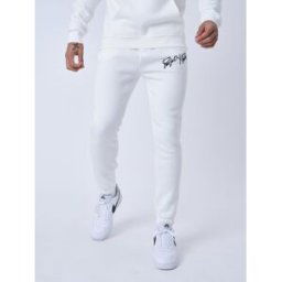 Project X Paris Bas de jogging basic full logo broderie Couleur - Blanc, Taille - L