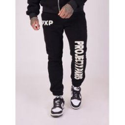 Project X Paris Bas de jogging style "pilou pilou" Couleur - Noir, Taille - L