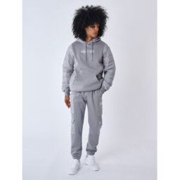 Project X Paris Bas de jogging à empiècement bimatière Couleur - Gris clair, Taille - M