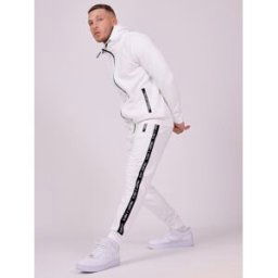 Project X Paris Bas de jogging basic zip logo Couleur - Blanc, Taille - XL