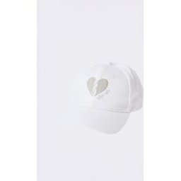 Project X Paris Casquette ajustable cœur brisé Couleur - Blanc cassé, Taille - Unique