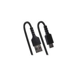 StarTech.com Cable de Charge USB-C de 1m - Adaptateur USB-C vers USB-C Enroule a Usage Intesif - Cable TB3 en Fibre Aramide Robuste - Cordon USB-C a USB-C M/M - Noir (R2CCC-1M-USB-CABLE) - Cable USB de type-C - 24 pin USB-C pour 24 pin USB-C - 1 m