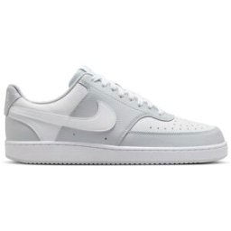 Nike Court Vision Low Trainers Mens Platine/Blanc 10 (45) Male