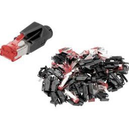Hirose Electronic A-MO6-8-8-HRS-50 Fiche mâle RJ45 Nombre de pôles 8 rouge, noir, argent 50 pc(s)