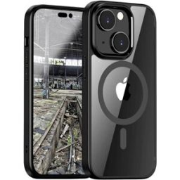 JT Berlin Pankow Hybrid MagSafe Coque arrière Apple iPhone 15 noir, transparent compatible avec MagSafe 11040