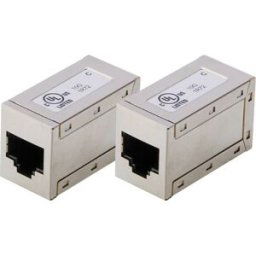 Digitus AT-AG-8-8-C6S-2 Boîtier femelle RJ45 Nombre de pôles 8 argent 2 pc(s)