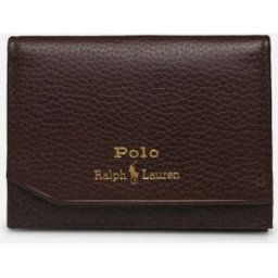 SLIM CC-CARD CASE-SMALL par Polo Ralph Lauren Marron T.U Sacs