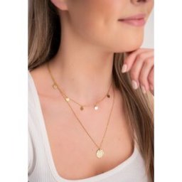 Collier chaîne double avec pièces My Jewellery Argenté/Doré One size femme