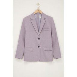 Blazer oversize lilas avec fente My Jewellery Violet clair S femme