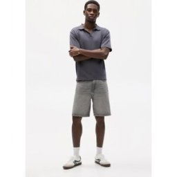 Pull&Bear Bermuda En Jean Standard Gris sombre 42 male