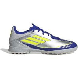 Adidas F50 Messi Astro Turf Football Boots Adults Silver/Yell/Blu 9 (43.3) Male