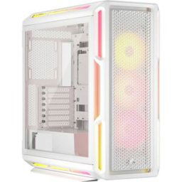 Tour midi Corsair 5000T LX RGB Boîtier PC blanc