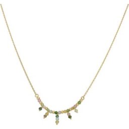 Collier Orusbijoux Collier Argent Doré Pierre Fine Tourmaline Doré