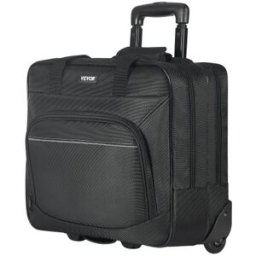 VEVOR Sac à Roulettes pour Ordinateur Portable Mallette pour PC 15,6 po Noir
