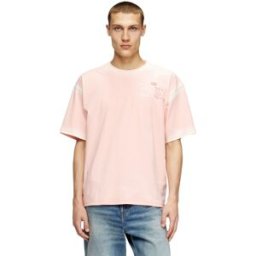 Diesel - T-shirt avec imprimé d'épée - T-Shirts - Homme - Rose XXL