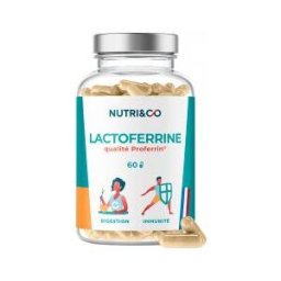 Nutri&Co Lactoferrine 60 Unités - Pot 60 gélules de 0,43 g