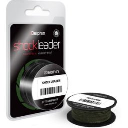 Delphin SHOCK Leader vert 0,24mm 35lbs 20m Gray, Beige 0,24mm 35lbs 20m