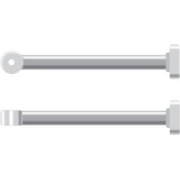 Delphin Antenne bloque esche élastique 25mm transparent Silver, Gray transparent