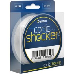 Fil de pêche Delphin Conic SHOCKER / 6x13m 0.28mm-0.50mm Gray, Silver 0.28mm-0.50mm